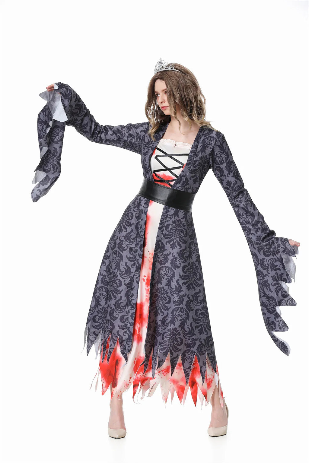 Couples Halloween Costume Set — Zombie Pirate & Ghost Bride