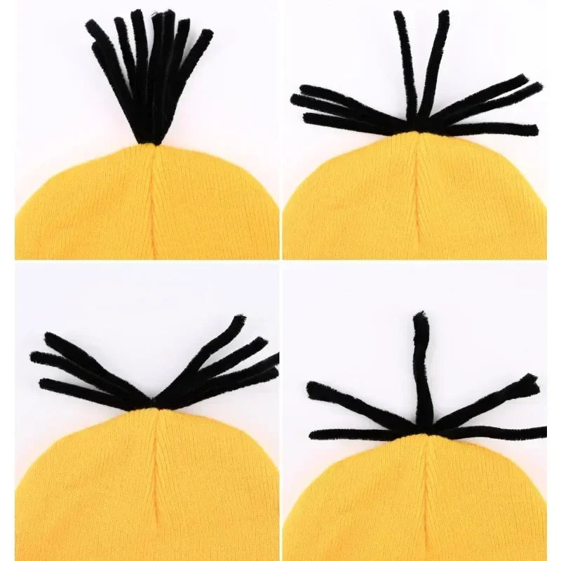 Halloween Costume Accessories Bundle — Goggles, Beanie & Gloves