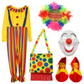 Adult Halloween Clown Costume Set — Full Cosplay Performance Outfit