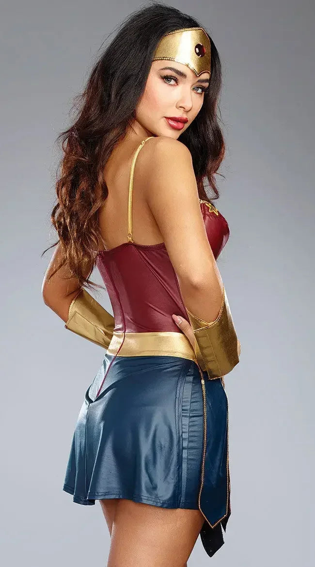 Women's Superhero Halloween Costume — Wonder Woman Cosplay Fancy Dress