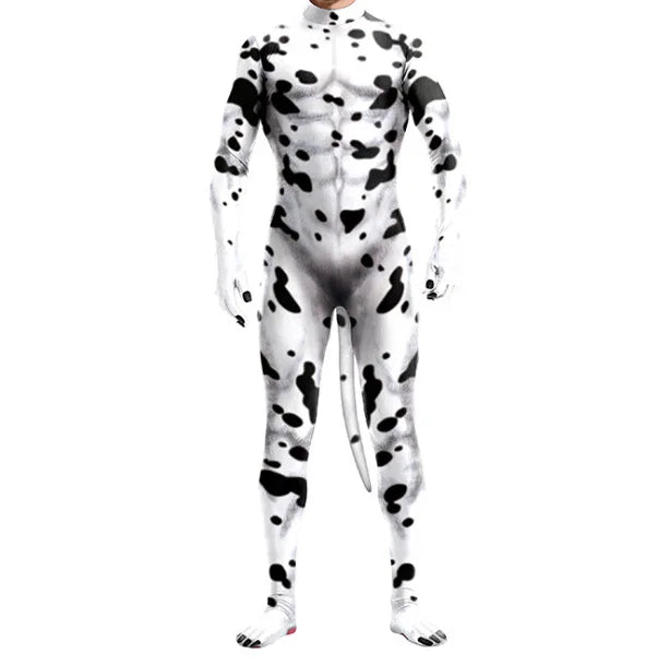 Men's Wild Animal Halloween Bodysuit — 3D Print Full Cover Jumpsuit