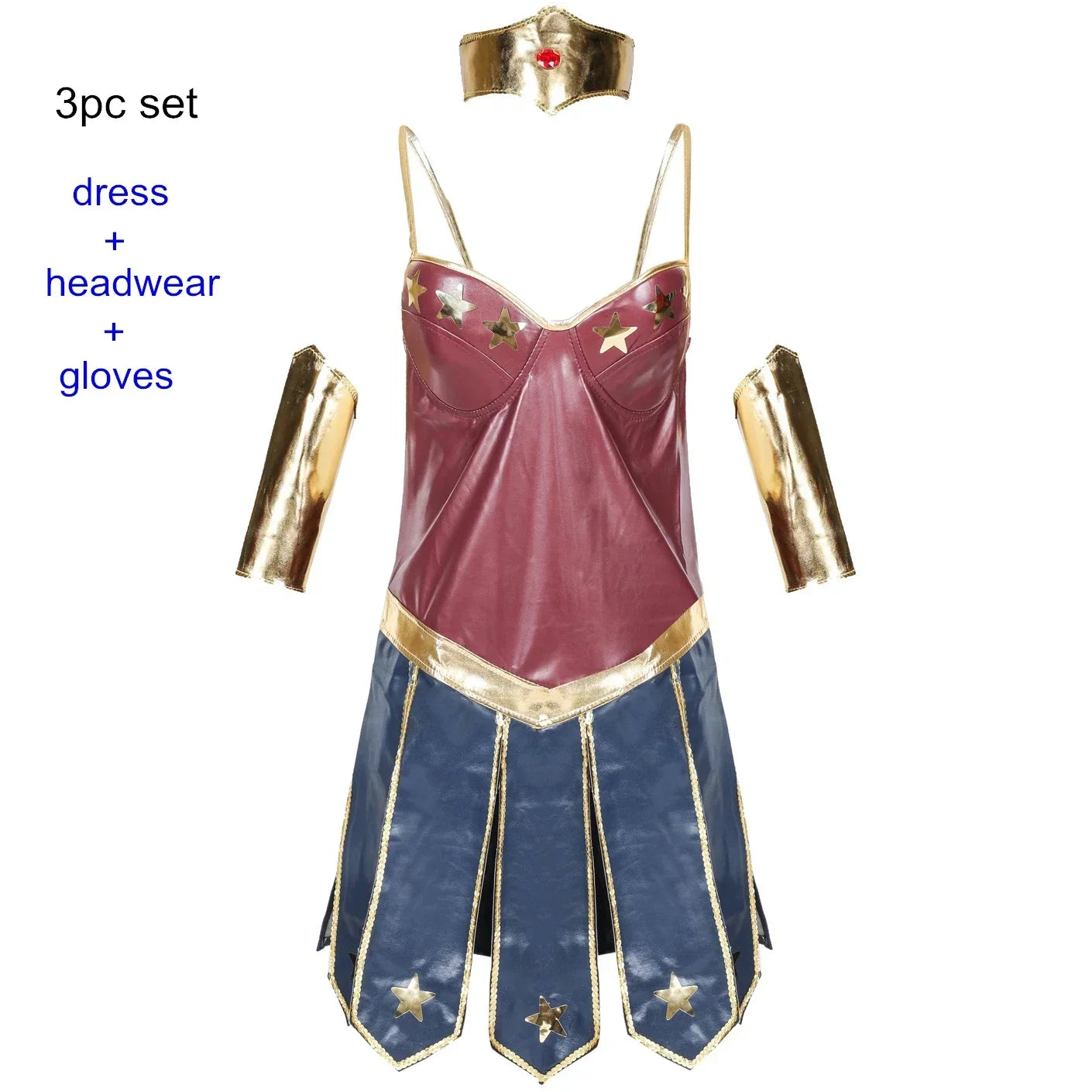 Women's Superhero Halloween Costume — Wonder Woman Cosplay Fancy Dress