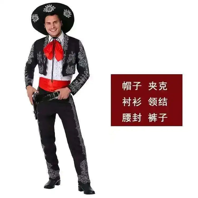 Men's Halloween Western Mexican Character Costume