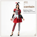 Women's Halloween Clown Costume — Circus Joker Fancy Dress Set