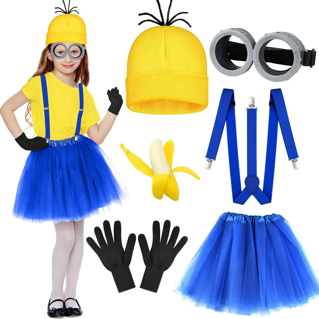 Women's Halloween Accessories Costume Set — Tutu, Goggles, Gloves & More