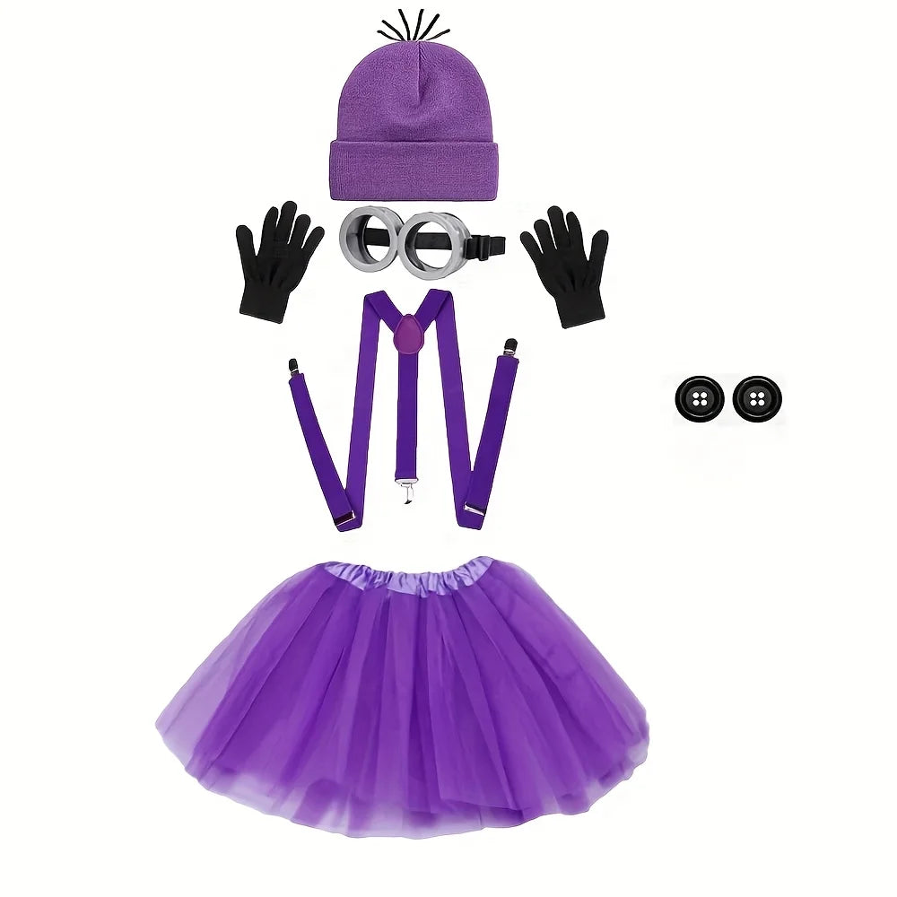 Women's Halloween Accessories Costume Set — Tutu, Goggles, Gloves & More