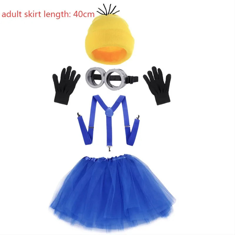 Halloween Costume Accessories Bundle — Goggles, Beanie & Gloves
