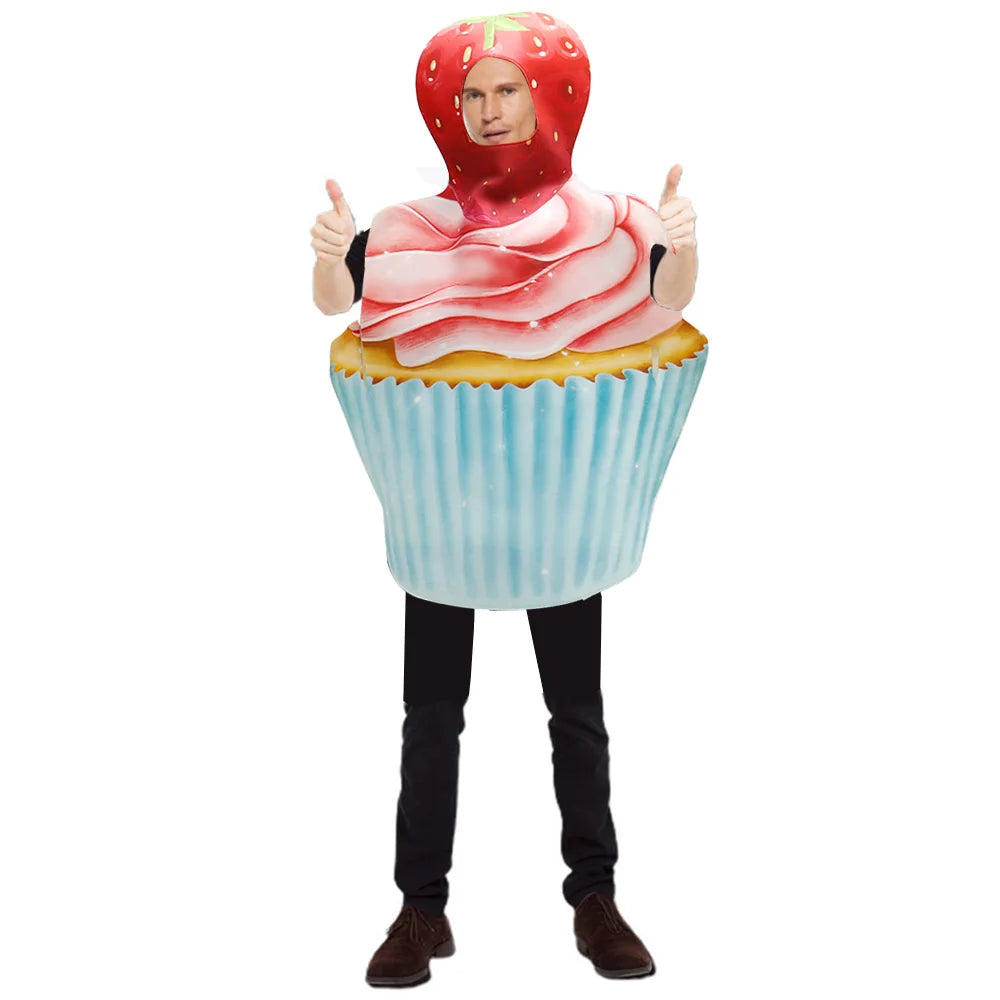 Women's Funny Food Halloween Costume — Cake & Cupcake Fancy Dress