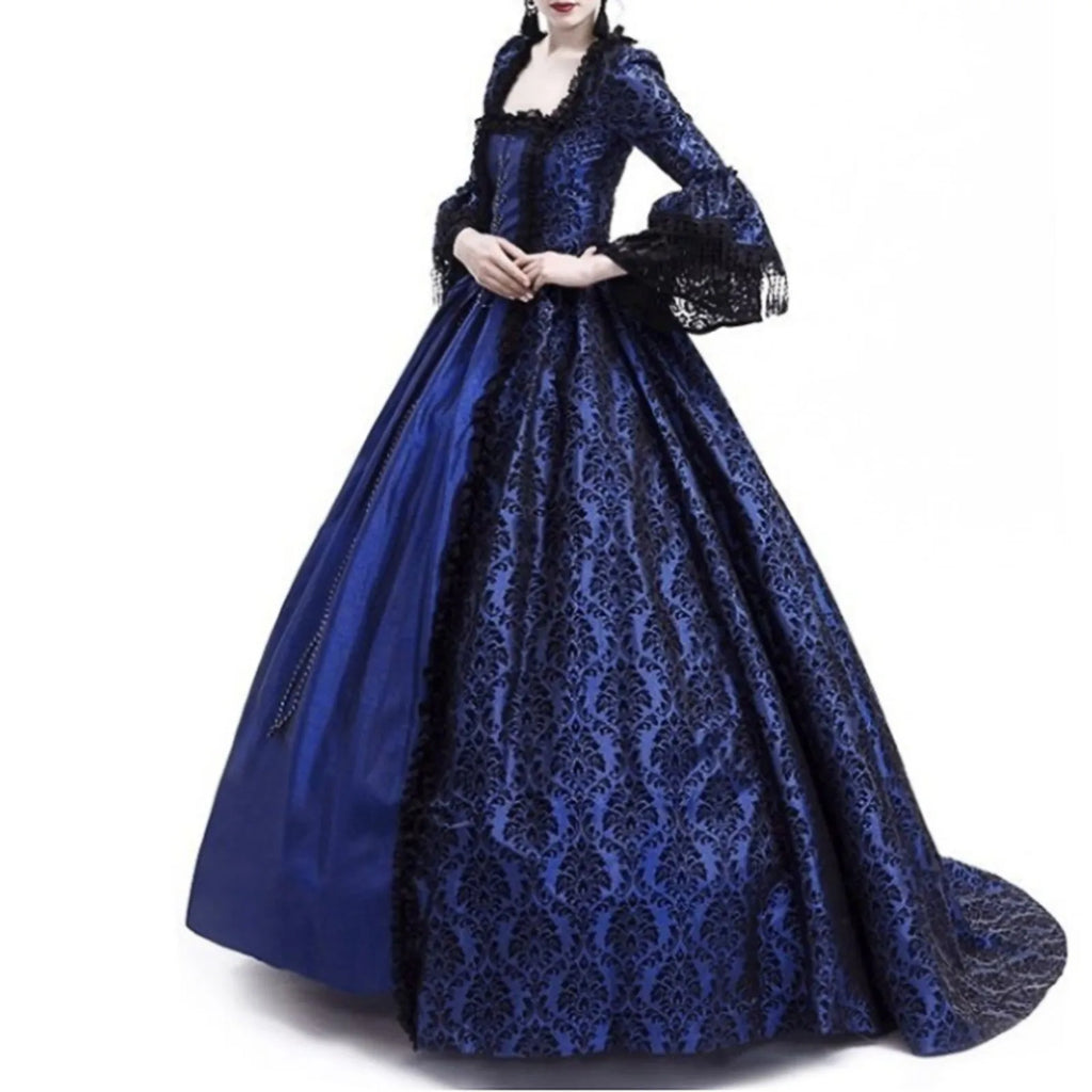 Women's Medieval Gothic Halloween Costume — Hooded Long Gown
