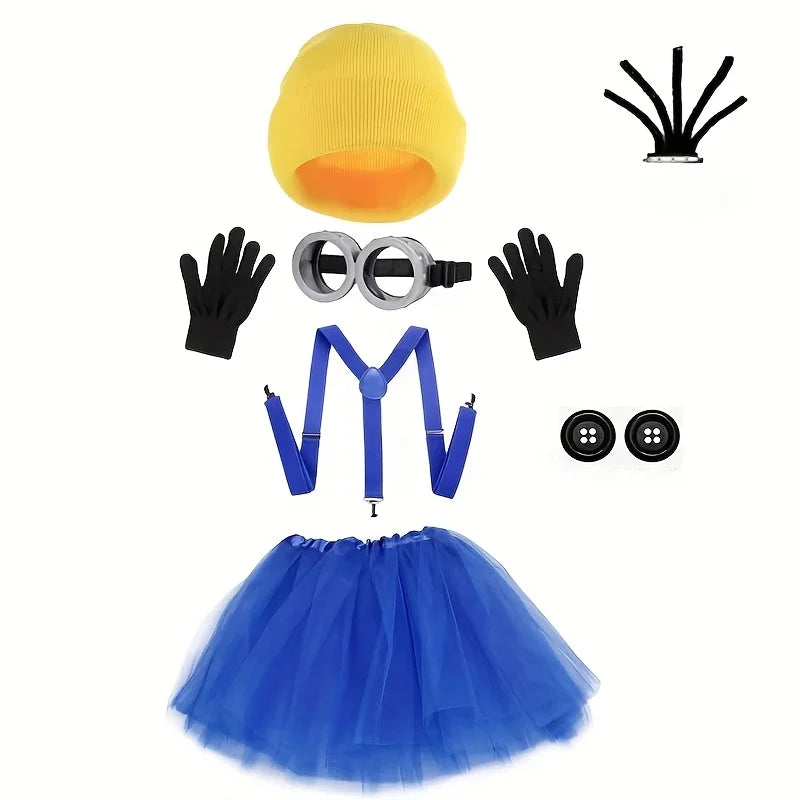 Women's Halloween Accessories Costume Set — Tutu, Goggles, Gloves & More