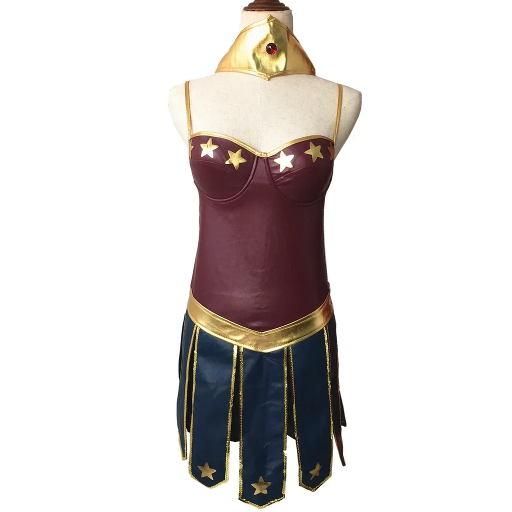 Women's Superhero Halloween Costume — Wonder Woman Cosplay Fancy Dress