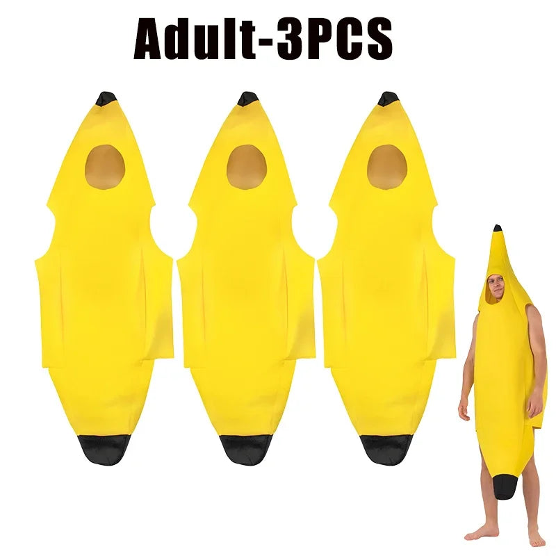 Funny Banana Costume — Kids & Adults Halloween Fancy Dress