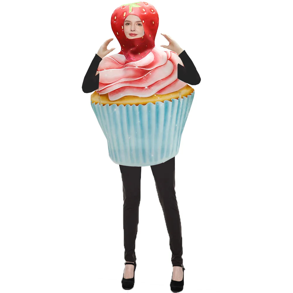 Women's Funny Food Halloween Costume — Cake & Cupcake Fancy Dress
