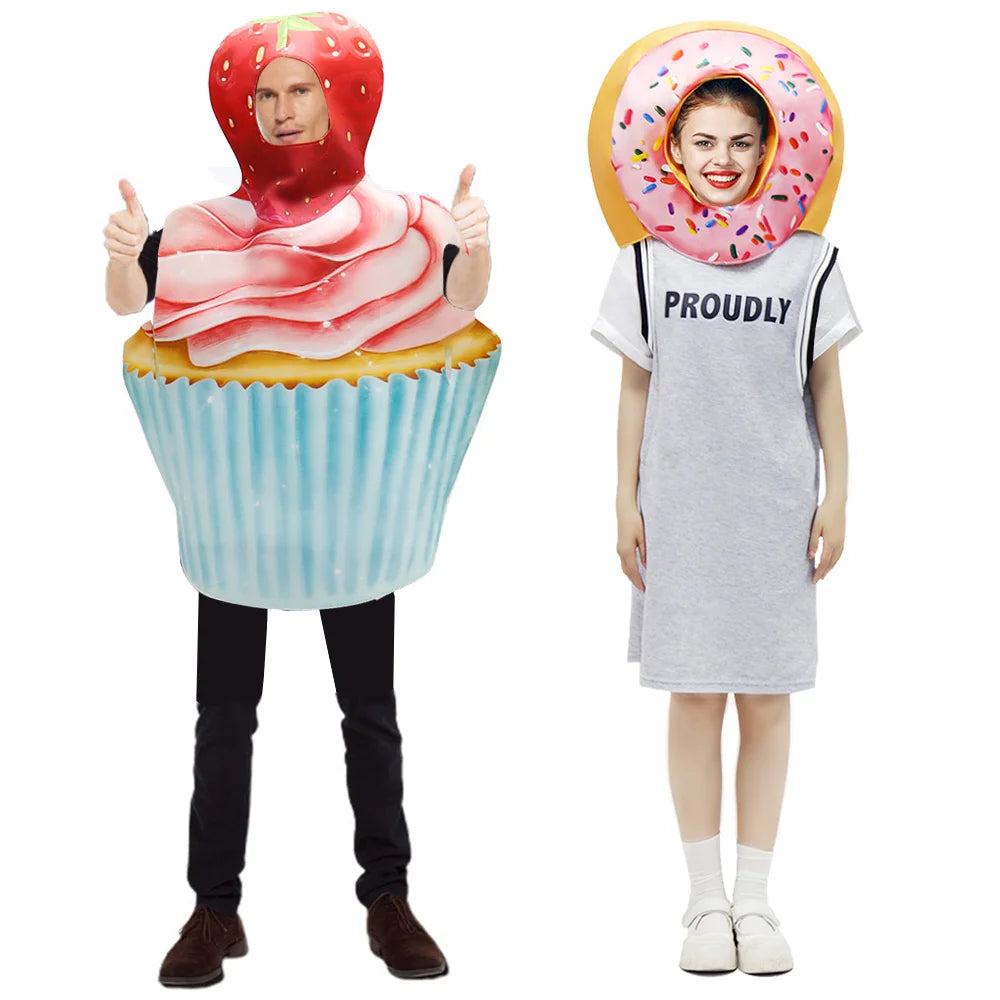 Women's Funny Food Halloween Costume — Cake & Cupcake Fancy Dress