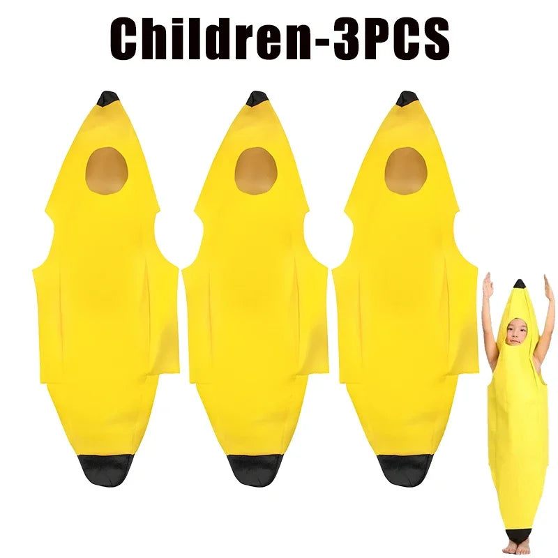 Funny Banana Costume — Kids & Adults Halloween Fancy Dress