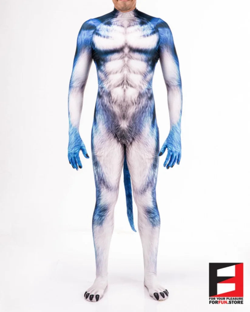 Men's Wild Animal Halloween Bodysuit — 3D Print Full Cover Jumpsuit