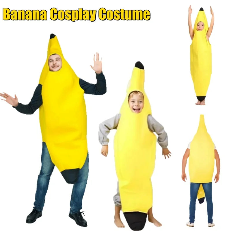 Funny Banana Costume — Kids & Adults Halloween Fancy Dress