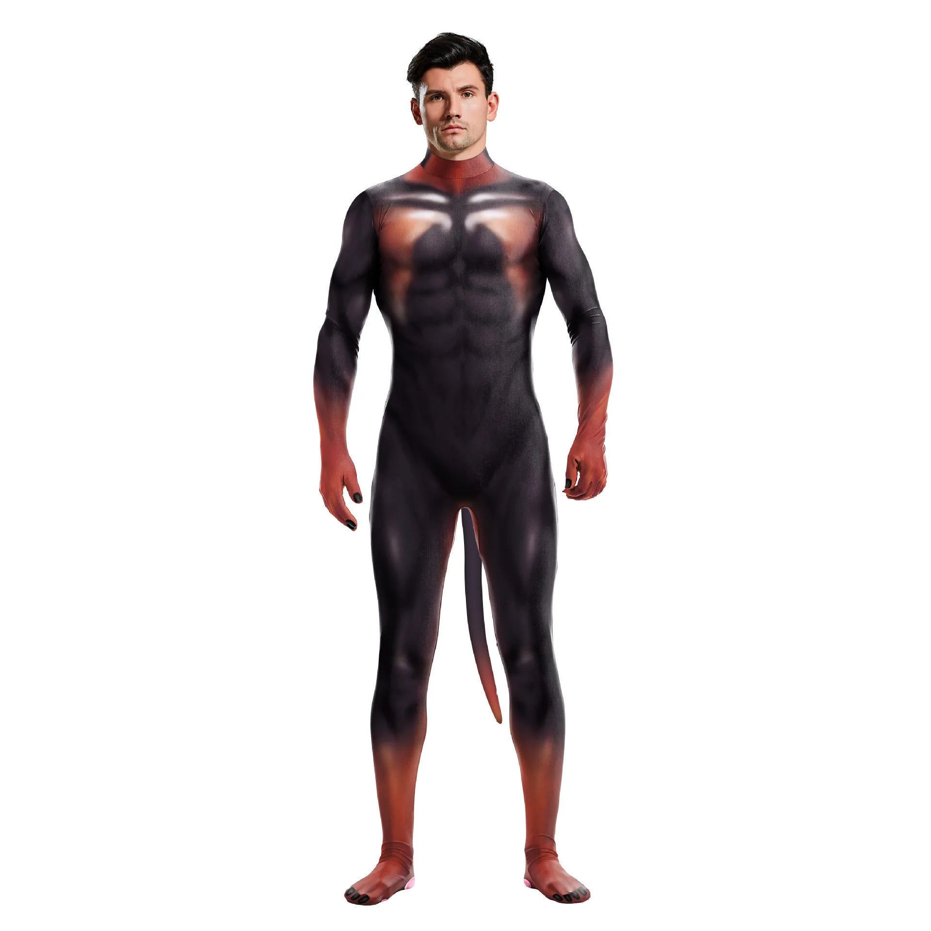 Men's Wild Animal Halloween Bodysuit — 3D Print Full Cover Jumpsuit