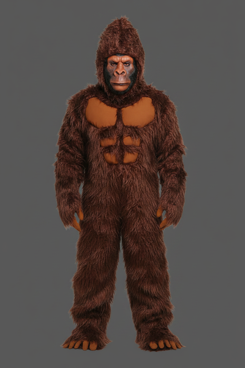Adult Brown King Kong Halloween Costume